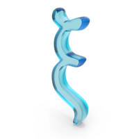 Glass Xi Greek Symbol PNG & PSD Images