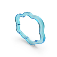 Glass Cloud Outline Symbol PNG & PSD Images
