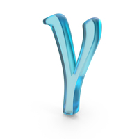 Glass Gamma Greek Symbol PNG & PSD Images