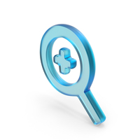 Glass Zoom In Symbol PNG & PSD Images