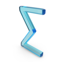 Glass Sigma Symbol PNG & PSD Images