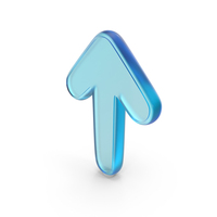 Glass Up Arrow Symbol PNG & PSD Images