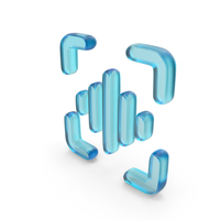 Glass Voice Scan Symbol PNG & PSD Images