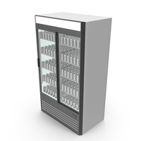 Beverage Refrigerator With Can PNG & PSD Images