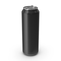 Opened Black Beverage Standard Can 568ML PNG & PSD Images