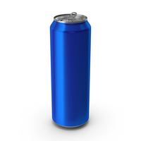 Opened Blue Beverage Standard Can 568ML PNG & PSD Images