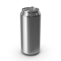 Opened Grey Beverage Standard Can 440ML PNG & PSD Images