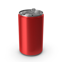 Opened Red Beverage Slim Can 150ML PNG & PSD Images