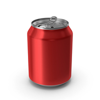 Opened Red Beverage Standard Can 250ML PNG & PSD Images
