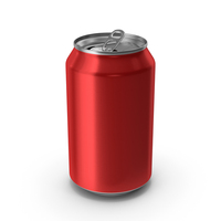 Opened Red Beverage Standard Can 330ML PNG & PSD Images