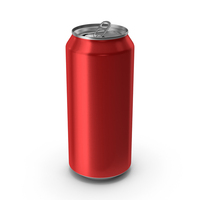 Opened Red Beverage Standard Can 440ML PNG & PSD Images