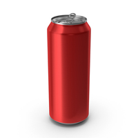 Opened Red Beverage Standard Can 500ML PNG & PSD Images