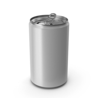 Opened White Beverage Slim Can 150ML PNG & PSD Images
