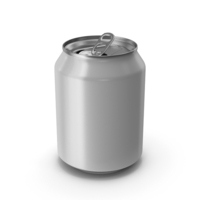 Opened White Beverage Standard Can 250ML PNG & PSD Images