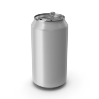 Opened White Beverage Standard Can 375ML PNG & PSD Images