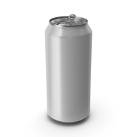 Opened White Beverage Standard Can 440ML PNG & PSD Images