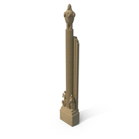 Hearst Towers Column With Statues PNG & PSD Images