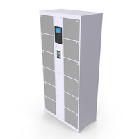 Smart Locker Grey PNG & PSD Images