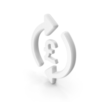 Exchange Money Pound Symbol White PNG & PSD Images