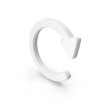 White Retry Symbol PNG & PSD Images