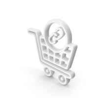 Shopping Link Symbol White PNG & PSD Images