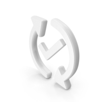 White System Restore Symbol PNG & PSD Images