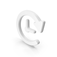 White Waiting Process Symbol PNG & PSD Images