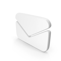 White Email Contact Us Symbol PNG & PSD Images