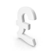 White Pound Currency Symbol PNG & PSD Images