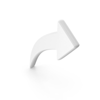 White Right Arrow Symbol PNG & PSD Images