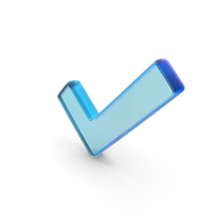 Accepted Check Mark Symbol Glass PNG & PSD Images