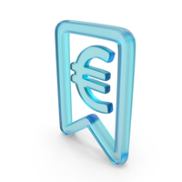 Bookmark Euro Price Symbol Glass PNG & PSD Images