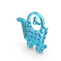 shopping Cart Deadline Symbol Glass PNG & PSD Images