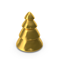 Gold Christmas Tree PNG & PSD Images