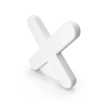 White Cancel Symbol PNG & PSD Images