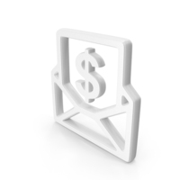 White Envelope With Dollar Payment Symbol PNG & PSD Images