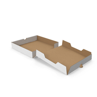 Pizza Box 22x22 Full Opened White PNG & PSD Images