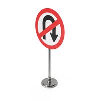 No U Turn Right Traffic Sign PNG & PSD Images