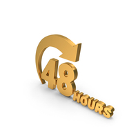 48 Hours Order Execution Offer Execution Icon Gold PNG & PSD Images