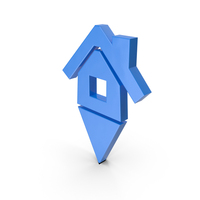 Home Arrow Icon Blue PNG & PSD Images