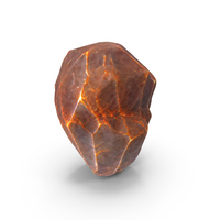 Crystal With Veins Of Gold And Lava And Rough Edges PNG & PSD Images