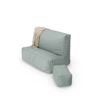 Set Upholstered Furniture Pouf Sofa Plaid PNG & PSD Images