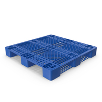 Anti Slip Plastic Pallet Blue PNG & PSD Images