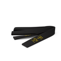 Black Karate Obi Belt PNG & PSD Images
