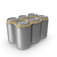 Can Collar Small Can Cardboard Holder 6 Pack PNG & PSD Images