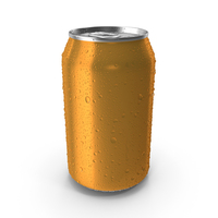 Can Soda Water Drops Orange 330ml PNG & PSD Images