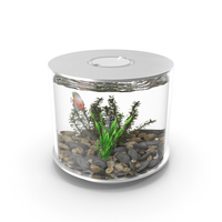 Chrome Cylinder Aquarium PNG & PSD Images