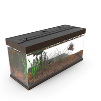 Fish Tank Wooden Long PNG & PSD Images