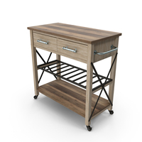 Mobile Kitchen Table Wood PNG & PSD Images