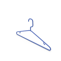 Plastic Tubular Hanger for Wardrobe Blue PNG & PSD Images